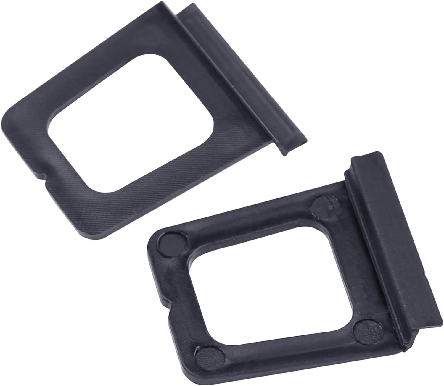 Xadnitu 30 Pieces Plastic Window Screen Pull Tabs, Screens Lift Hollow Tabs Installed in Flat Spline Channel for Screen Frame Replacement, Black - Image 1
