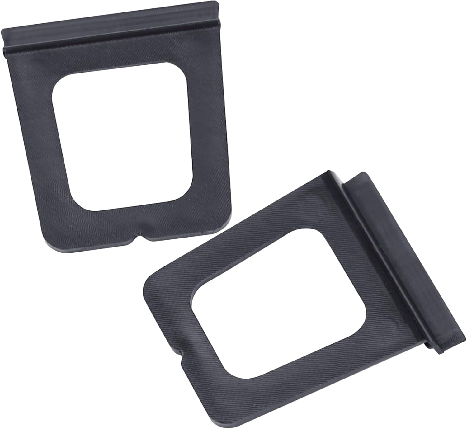Xadnitu 30 Pieces Plastic Window Screen Pull Tabs, Screens Lift Hollow Tabs Installed in Flat Spline Channel for Screen Frame Replacement, Black - Image 2