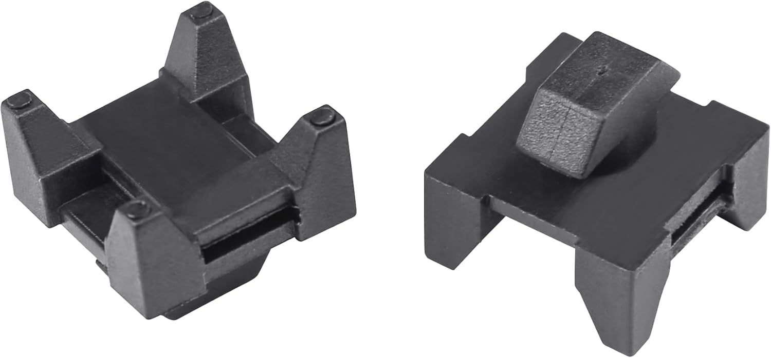 Xadnitu 25 Pieces Plastic Cable Zip Tie Mounting Blocks, Drop-In Base Mounts for 15 or 40 Series Aluminum T-Slot Extruded Profiles Wire Management - Image 1