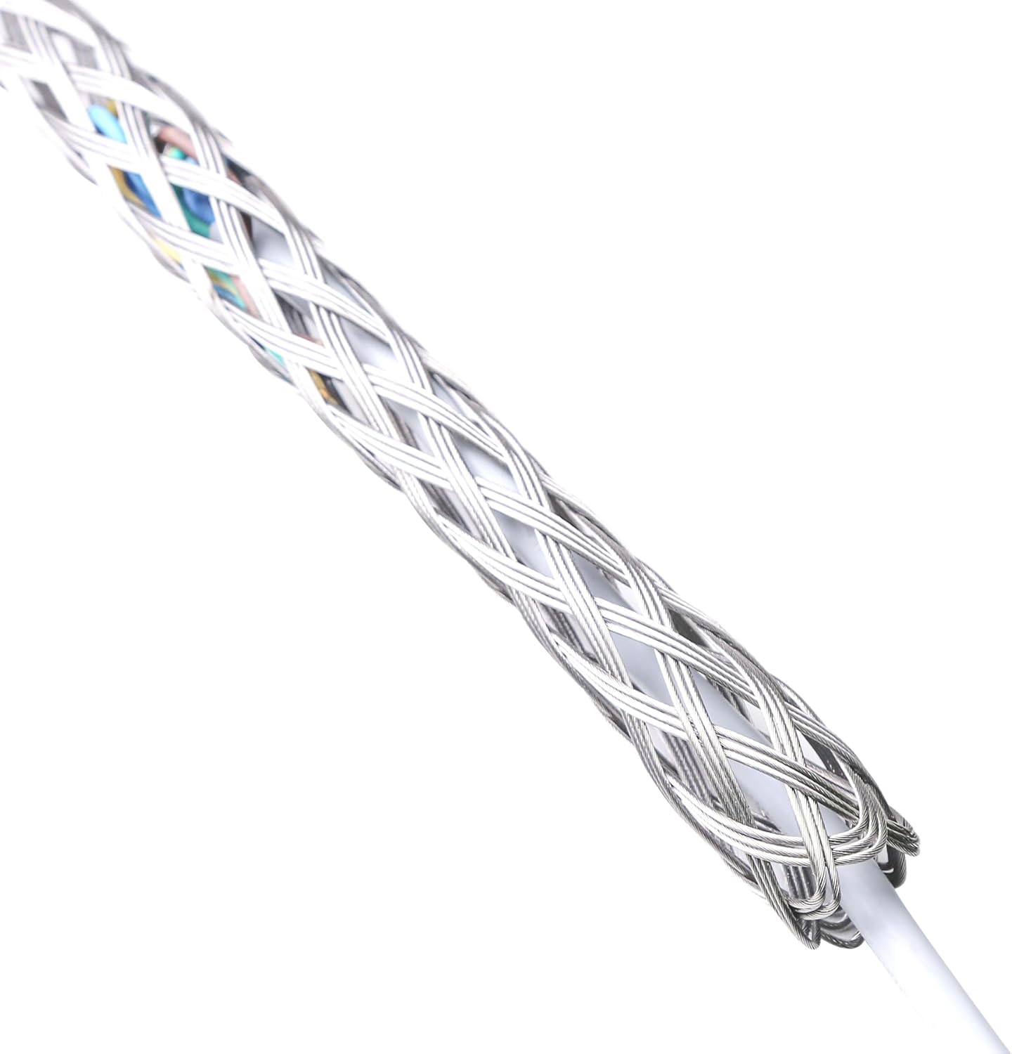 Xadnitu Cable Pulling Grip for 37-50mm OD Electrical Wires, Stainless Steel Cable Puller Sock Mesh Lassos with Rope Loop for Heavy Duty or Flexible Cords - Image 3