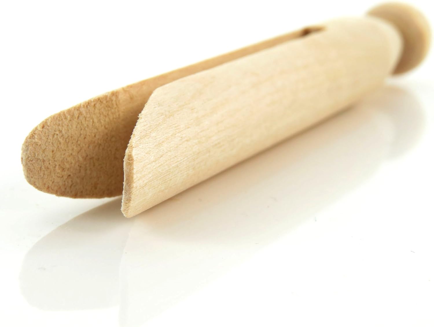 HANGERWORLD Round Wooden Clothespins for Crafts and Laundry - 24 Pack, 4.3inch Long, Old Fashioned Traditional Heritage Dolly Clothes Pegs - Image 4