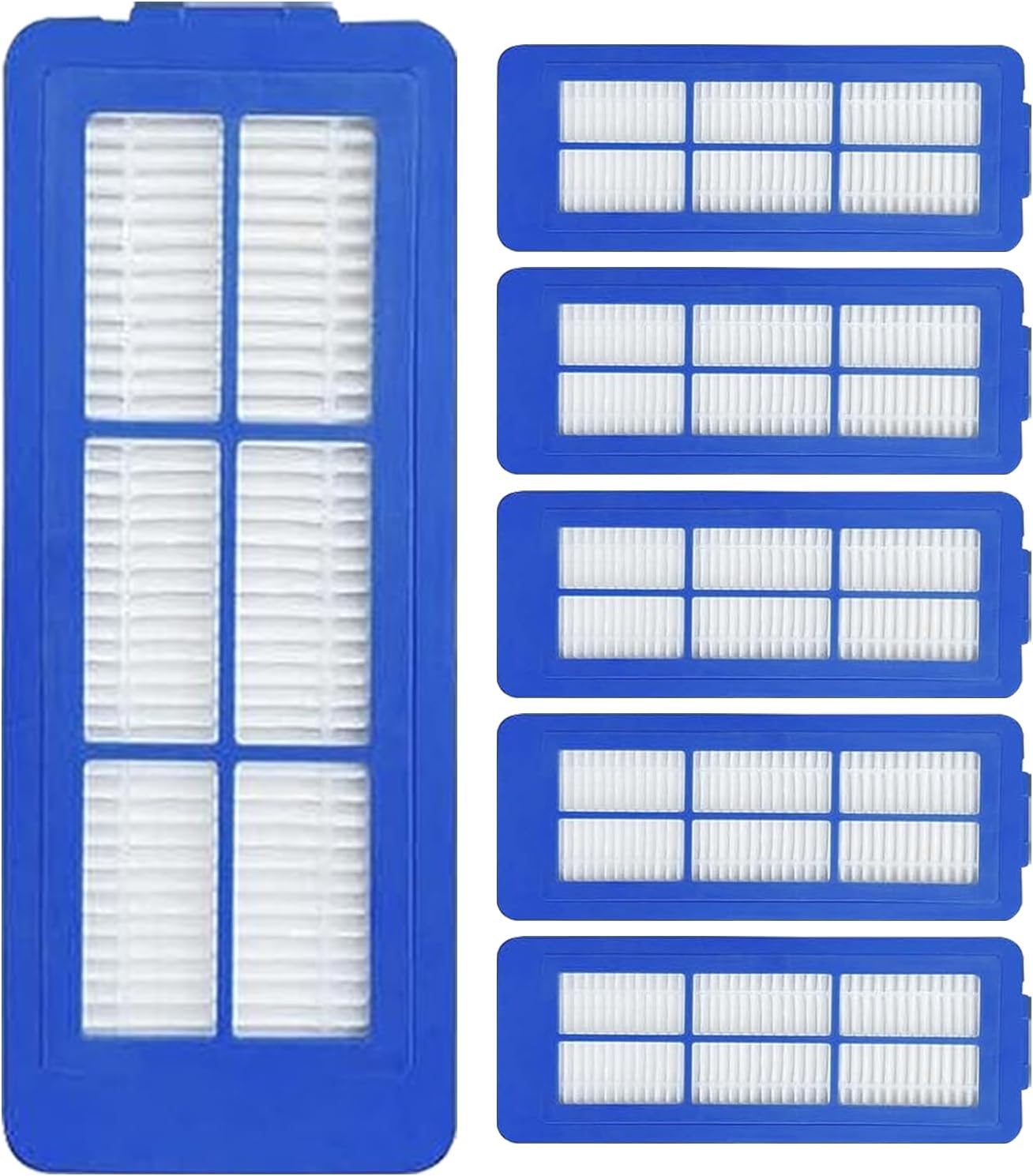 6 Pcs Replacement HEPA Filters for Eufy 11S Max 15C Max, 30C Max,39C Max,G30 Edge, G30 Hybrid Vacuum Cleaner Spare Filters Sets, Blue - Image 1