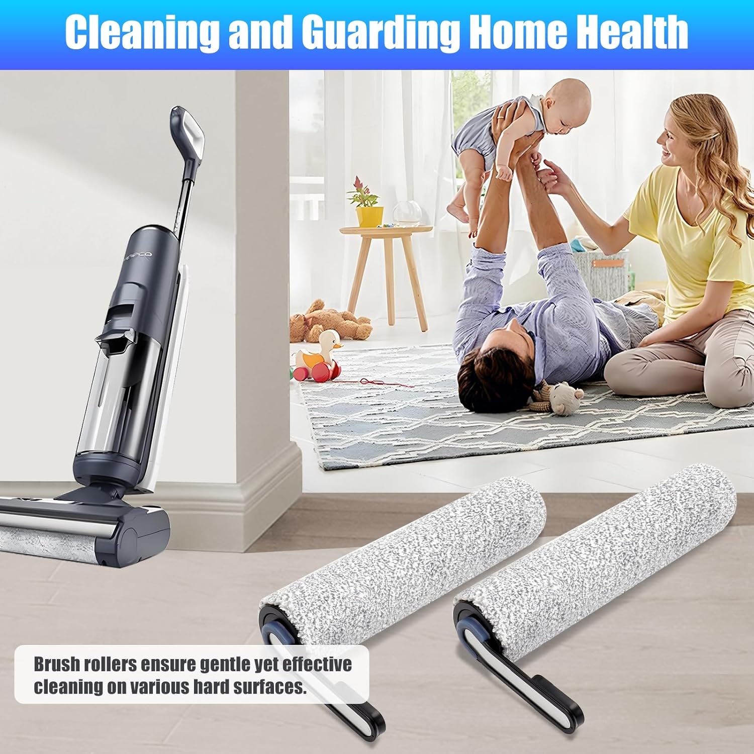 【NOT Universal】【S5/S5 Pro Only】 Replacement Brush Rollers for Tineco Floor ONE S5/S5 PRO Cordless Wet Dry Vacuum Cleaner 【NOT for S5combo & Nor Other Models】 - Image 5