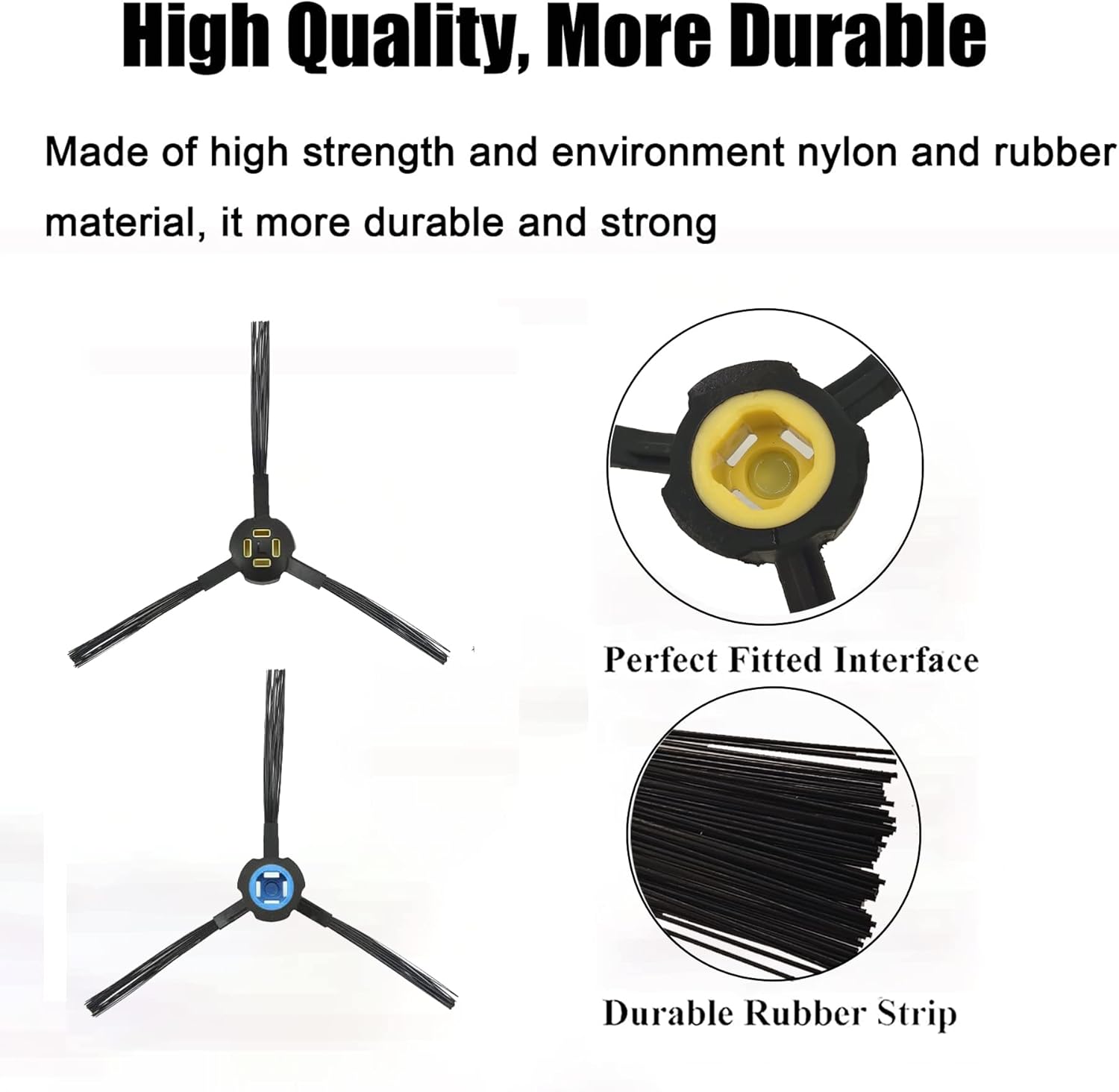 6pcs Replacement Side Brushes for Ilife V8 V80 V8S X800 X785 X750 A9S A7 Robot Vacuum Cleaner Accessories 3pairs Left&Right Blue&Yellow - Image 3