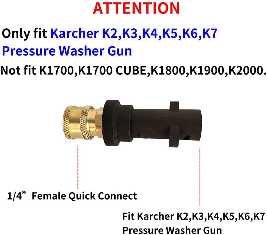 High Pressure Washer Gun Adapter 1/4