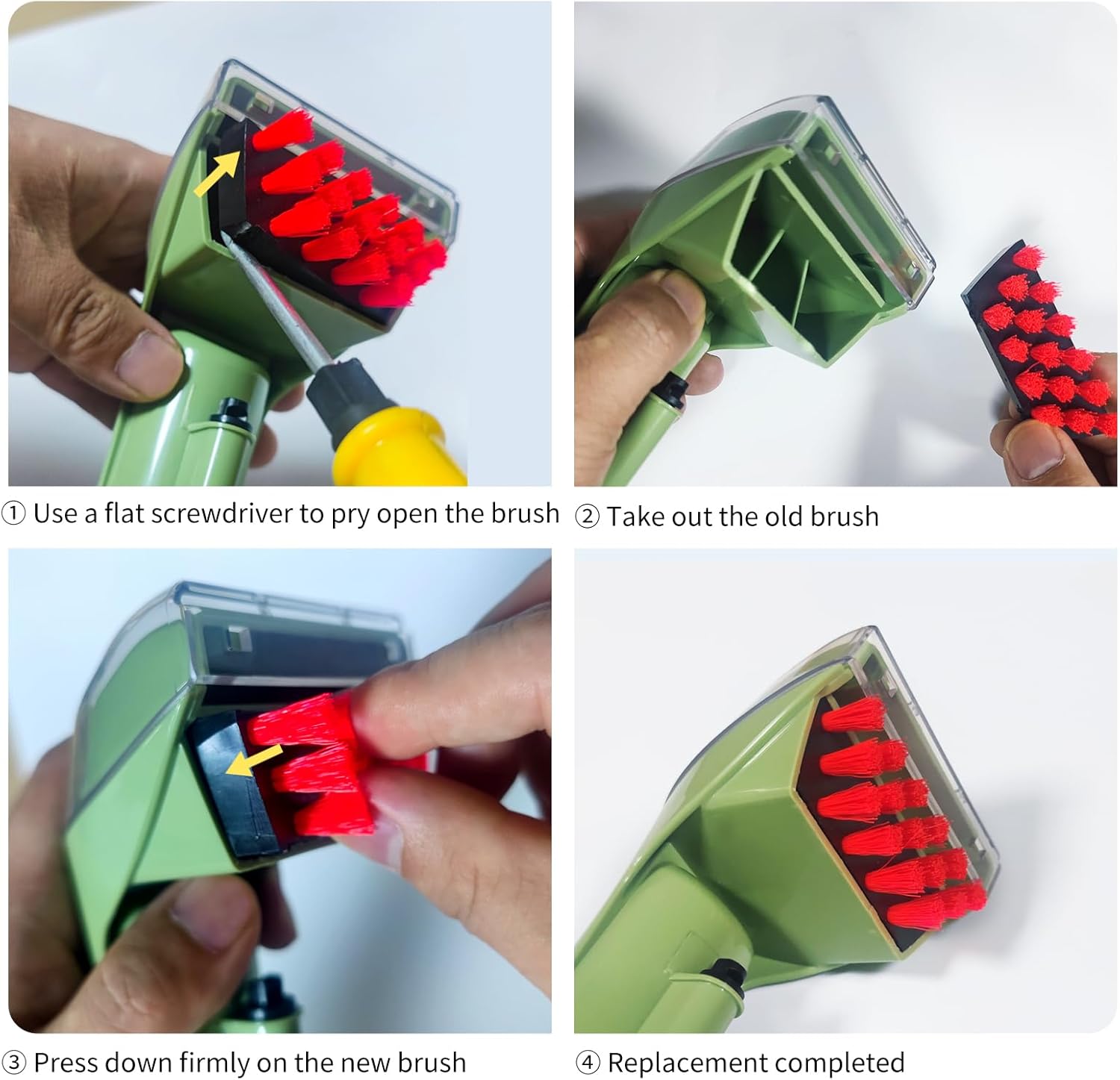 1400B Tough Stain Brush for Bissell Little-Green Vacuums Replacement Brush Head Compatible with Bissell 1400B 1425 1400W 1400 1844 2290A Series Vacuums - Image 5