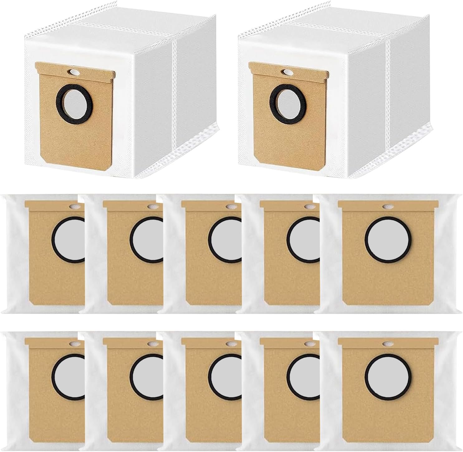 12 Pack Replacement Vacuum Dust Bags for Eufy L50 SES & L60 SES Self-Empty Station – 3.5L Large Capacity Disposal Bag - Image 1