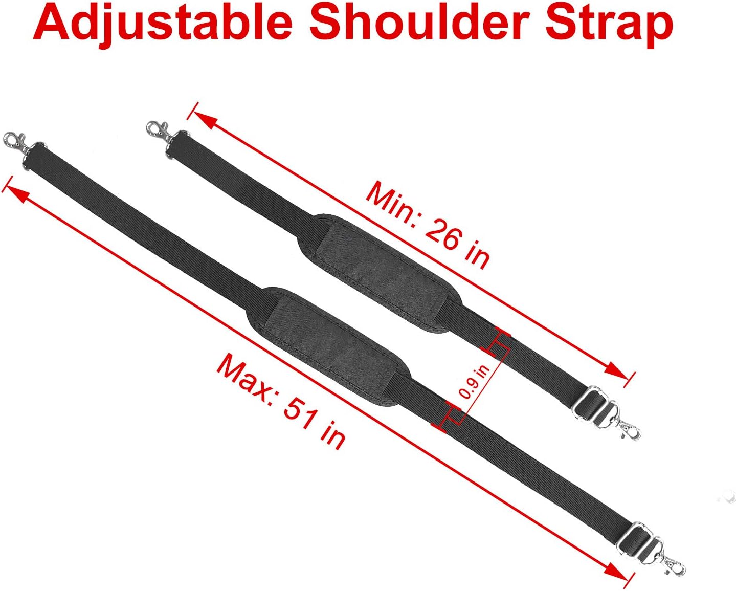 iGuerburn Shoulder Strap Carry Strap for Inogen One G4 Oxygo FIT with Swivel Hooks, Balanced Buckle and Adjustable Belt - Image 4