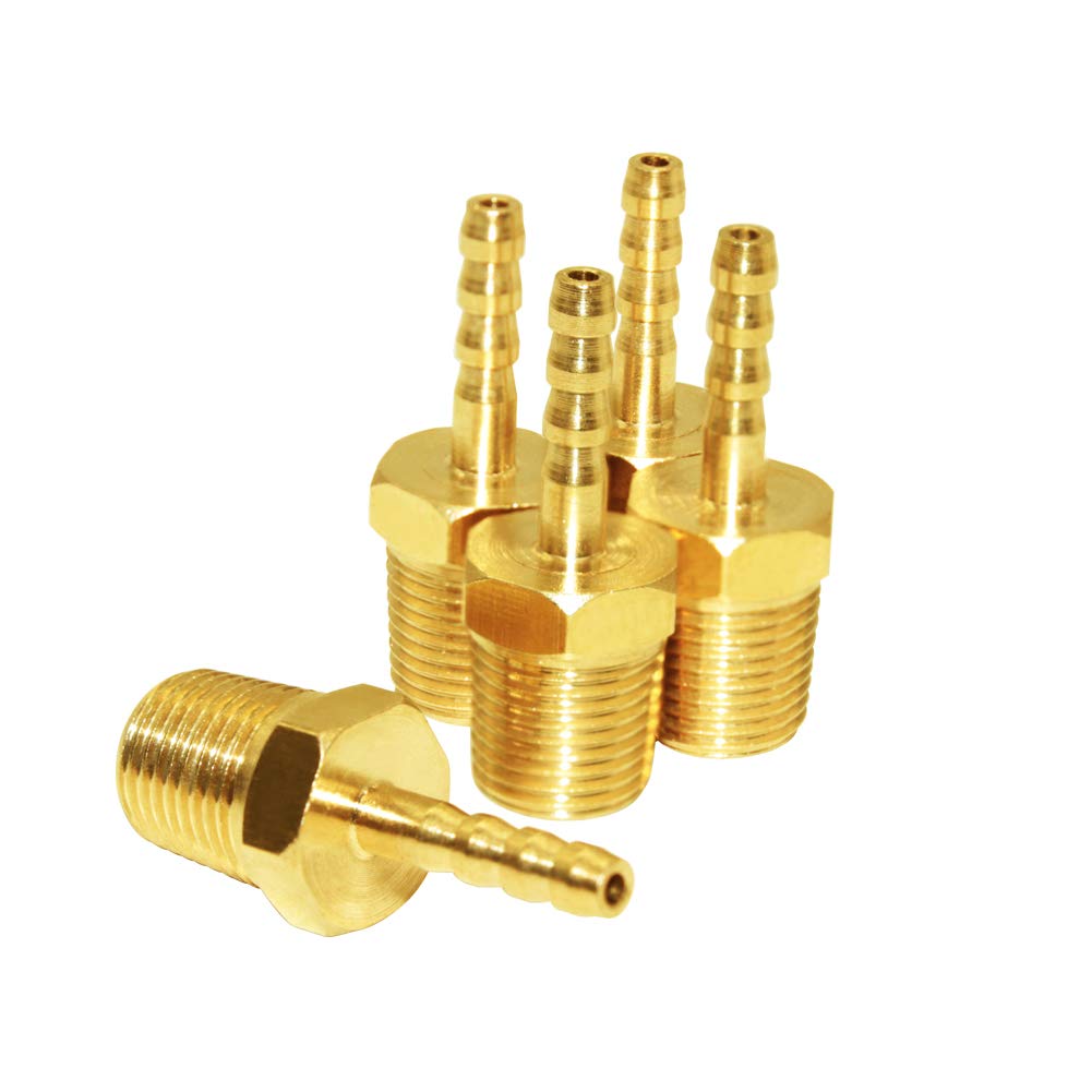 5 Pcs Hose Barb Fittings 1/8