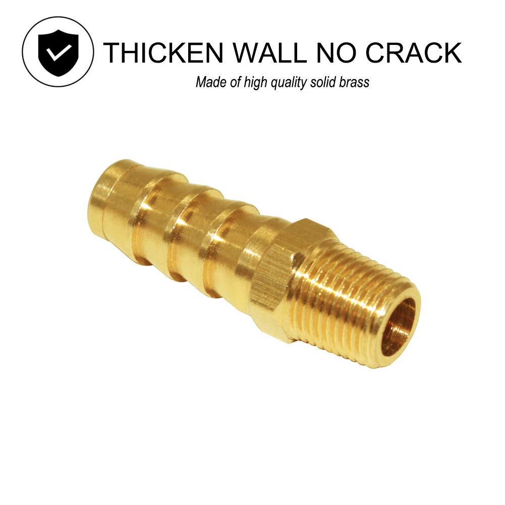 5 Pcs Hose Barb Fittings 1/8