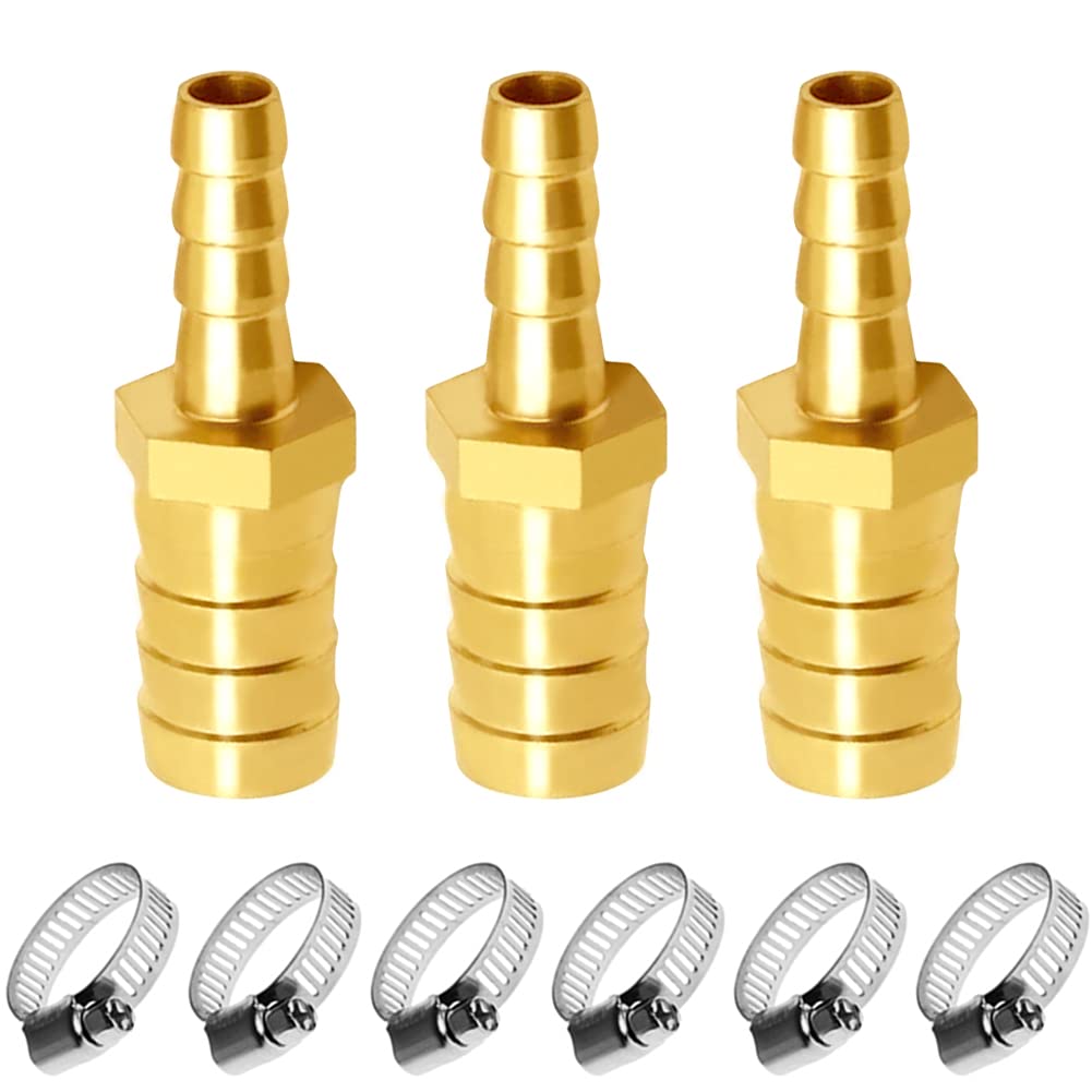 Brass Hose Barb reducer 3/8