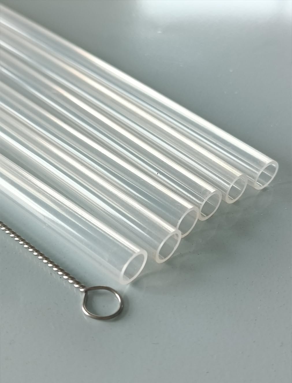 Silicone Replacement Straws for 20 30 40oz Cup, Reable Straws with Cleaning Brh Compatible with 30 40 oz Stanley Tumbler (Pack of 12) - Image 2