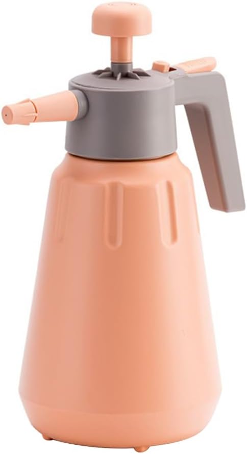Garden Pump Sprayer, 68 oz/0.5 Gallon Hand Held Pressure Sprayer with Safety Valve ＆ Adjtable Nozzle, Large Capacity Bottle Water Weed Flower Plant Lawn Home Washing Spray 2L(Salmon Pink) - Image 1