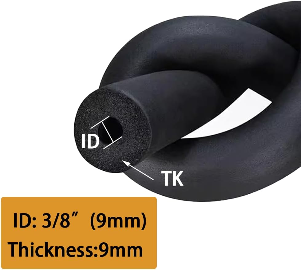 Pipe Insulation Foam Tube, 3/8