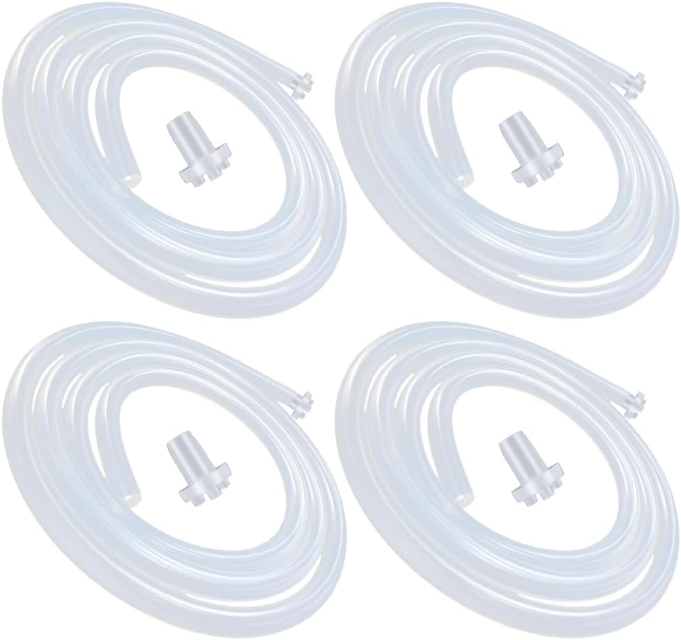 Replacement Silicone Tubing for Water Bottle Pump, High Temp Pure Silicone Hose Tube High Compatibility for Most Electric B Charging Automatic Drinking Water Pump-4 Pack - Image 1