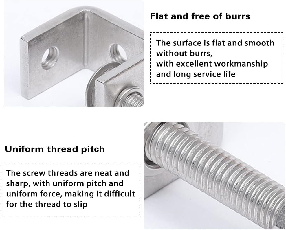 4pcs Heavy Duty Stainless Steel C-Clamp, 30MM Wide Jaw Openings, 0-25MM Clamping Range, M8 Threaded Hole, Silver - Image 4