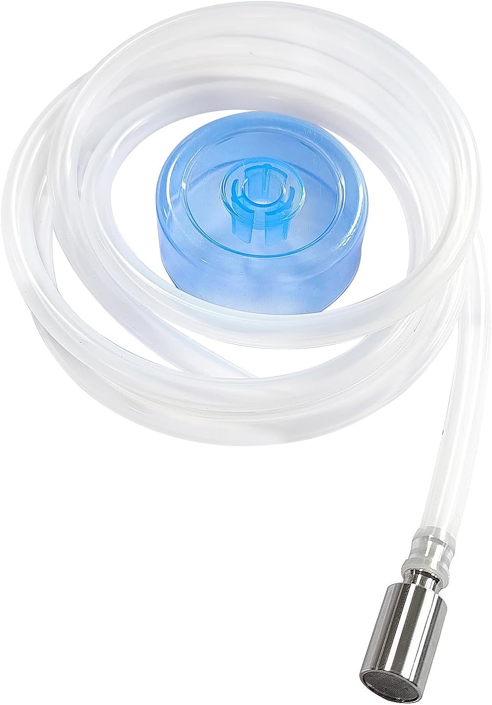 Food Grade Silicone Water Pump Hose and Weight Block Set, 3.3FT Silicone Tubing for 5 Gallon Water Bottle Pump for Charging Automatic Drinking Water Pump and Desk Water Dispenser - Image 1
