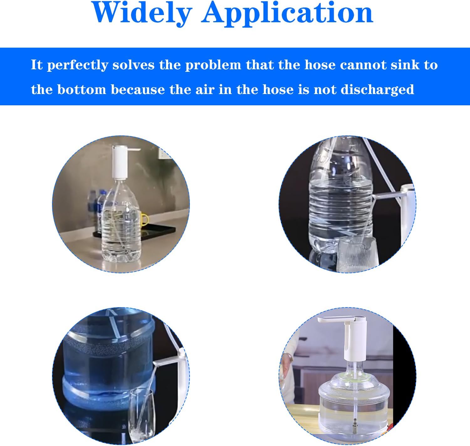 Food Grade Silicone Water Pump Hose and Weight Block Set, 3.3FT Silicone Tubing for 5 Gallon Water Bottle Pump for Charging Automatic Drinking Water Pump and Desk Water Dispenser - Image 5