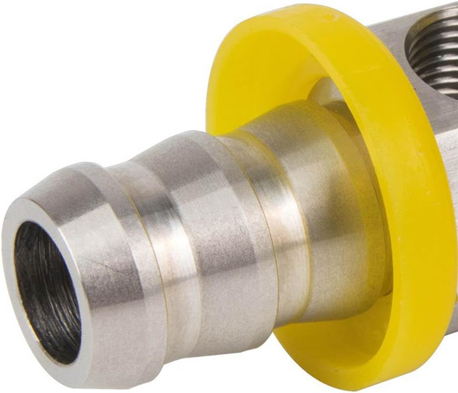 3/8” Fuel Line Fuel Pressure Barbed Ph Lock T-Fitting Adapter with 1/8-27 NPT Sensor Port 304 Stainless Steel Includes 2 Clamps Fits Hose with 9.5mm ID Inner Diameter - Image 4