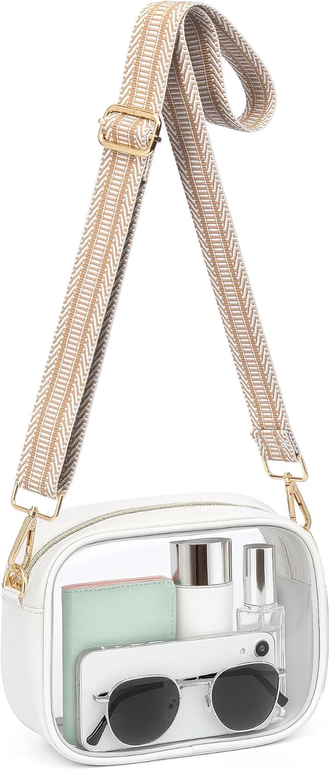 Clear Bag for Stadium Events, Clear Purse for Women Stadium Crossbody, Transparent Bag for Concert Sport Festival Fans - Image 1