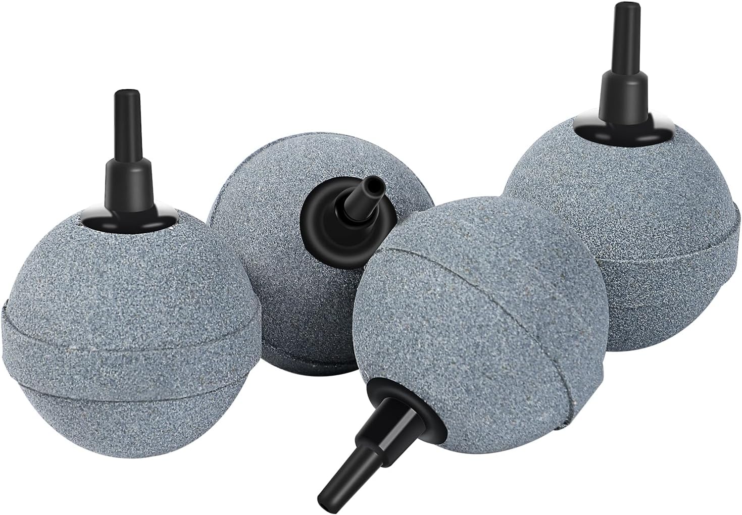 Air Stones for Ponds 2 Inch, Long Lasting Aerator Oxygen Differ, Air Pump Accessories for Aquariums, Fish Tanks, Hydroponics and DWC Reservoirs 4 Pack - Image 1
