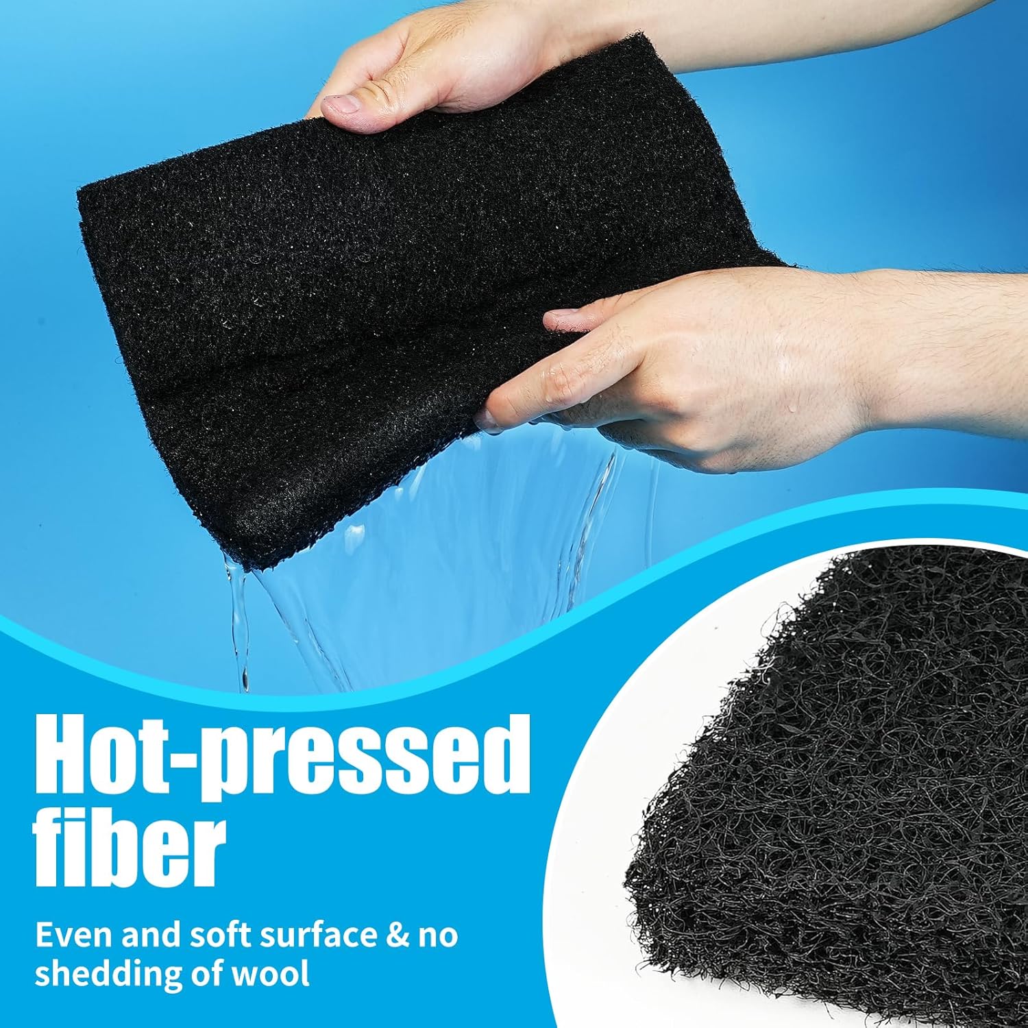 Aquarium Activated Carbon Filter Media Pad for Fish Tank Pond Canister Filter (10.5