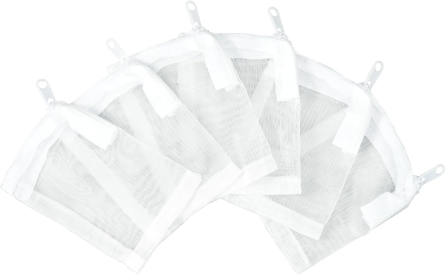 Aquarium Filter Media Bags 6pcs Fish Tank Extra Fine 100 Micron Mesh Bags with Plastic Zipper for Activated Carbon (3” x 4”) - Image 1