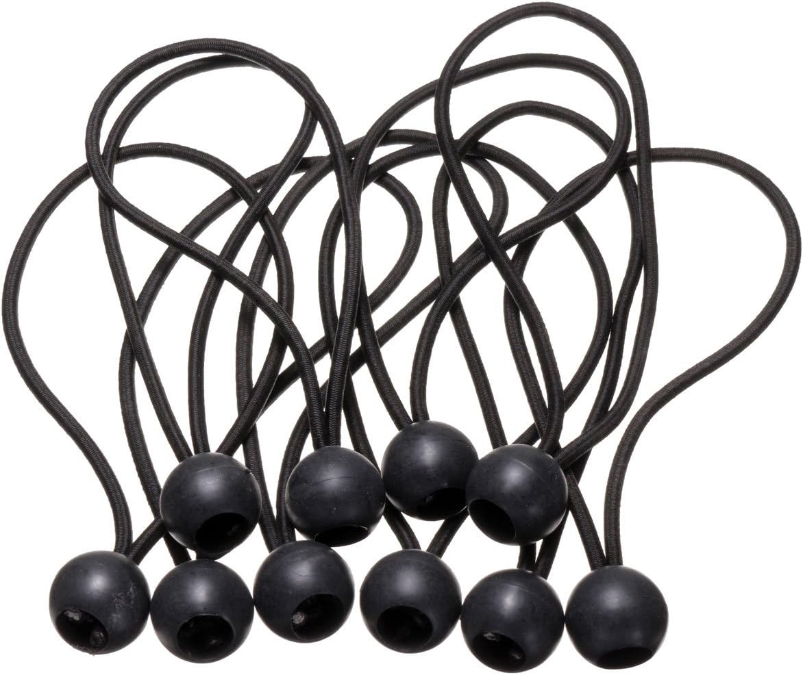 25Pack Length 8 Inch Bungee Cord Ties, Ball Bungee Strap Tarp Tie-Down, Elastic Cord Shock Rope for Outdoor Camping Tarp Clip Tent Canvas Tarpaulin Flag Pole Heavy-Duty Versatile Organize Accessory - Image 8