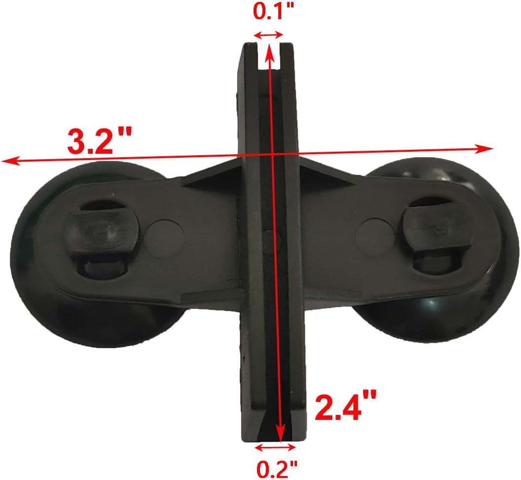 12 Pack Aquarium Divider, Suction Cup Divider Black, Plastic Sheet Isolation Holder for Fish Tank - Image 2
