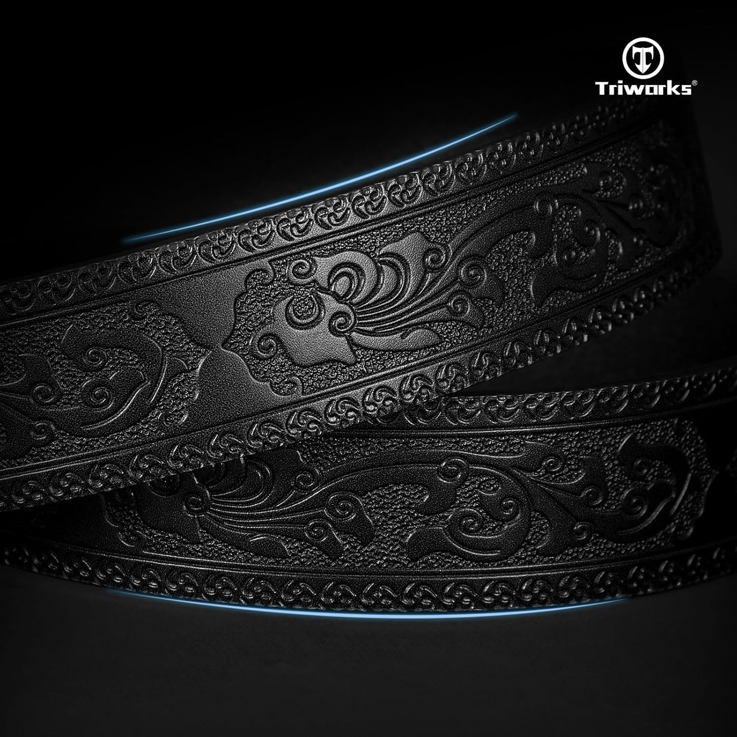 Western Leather Belt for Men without Buckle Cowboy Cowgirl Leather Belt Strap for Jeans - Image 6