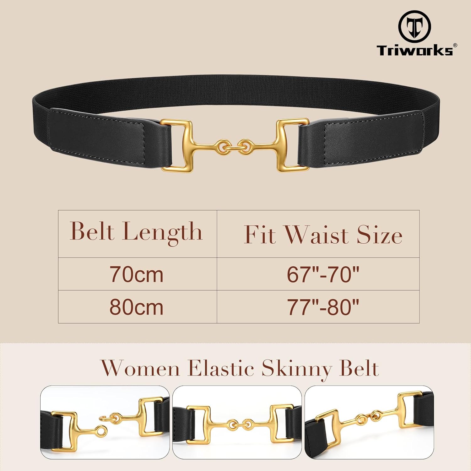 Belts for Women Adjtable Skinny Elastic Belt for Dresses - Image 6