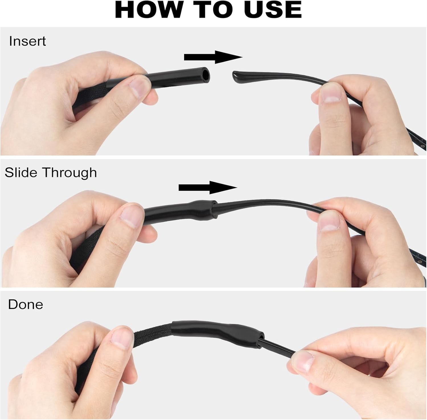 12 Pack Sunglasses Strap, Sports Eye Glasses String Strap, Adjtable Eyeglasses Strap Lanyard Cord Band Neck Holders Eyewear Retainer for Men Women Kids - Image 4