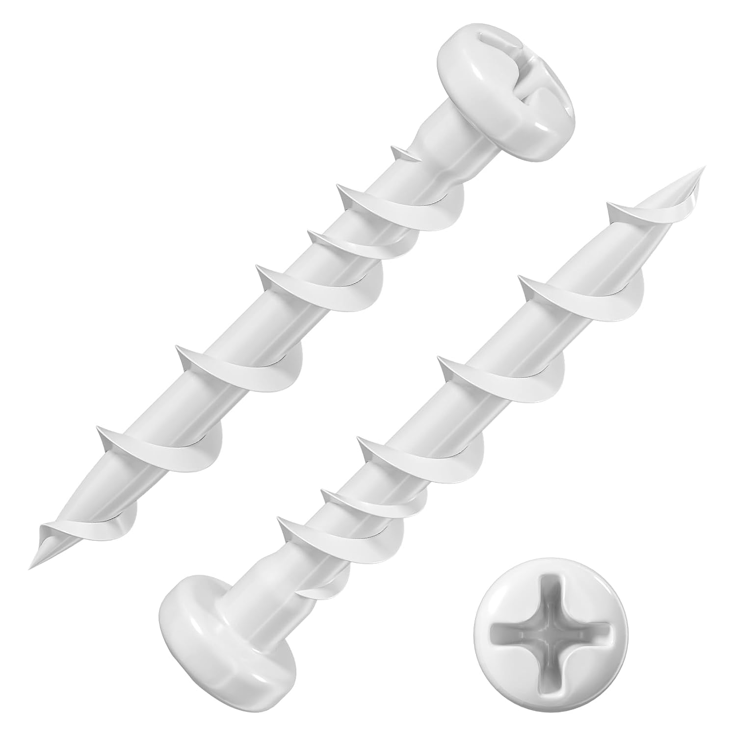(100 pcs) Pan Head Drywall Anchors 1-1/4