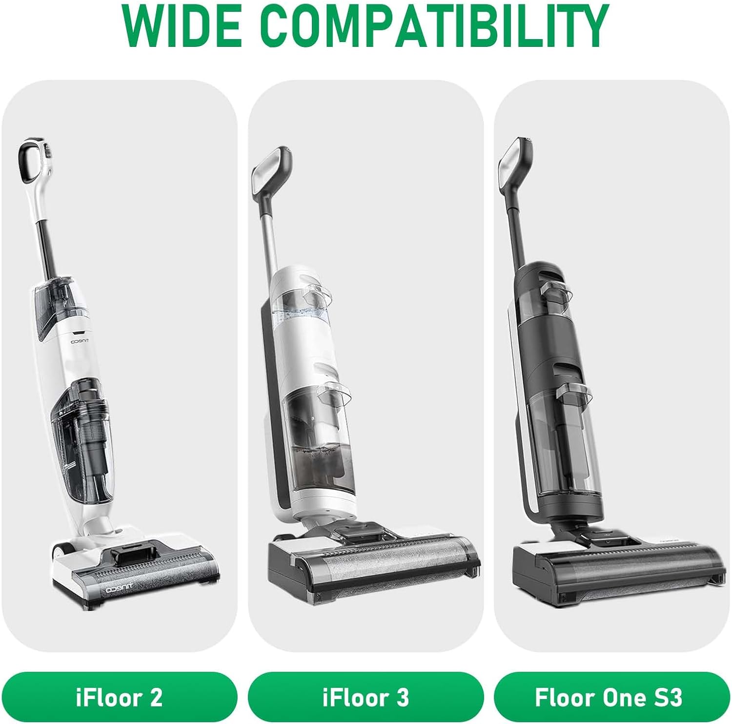 Roller Brh Replacement Kit Compatible with Tineco iFloor 2, iFloor 3,Floor One S3 Cordless Wet Dry Vacuum Cleaner,2 Pack Brh Roll Replacement Accessories - Image 2