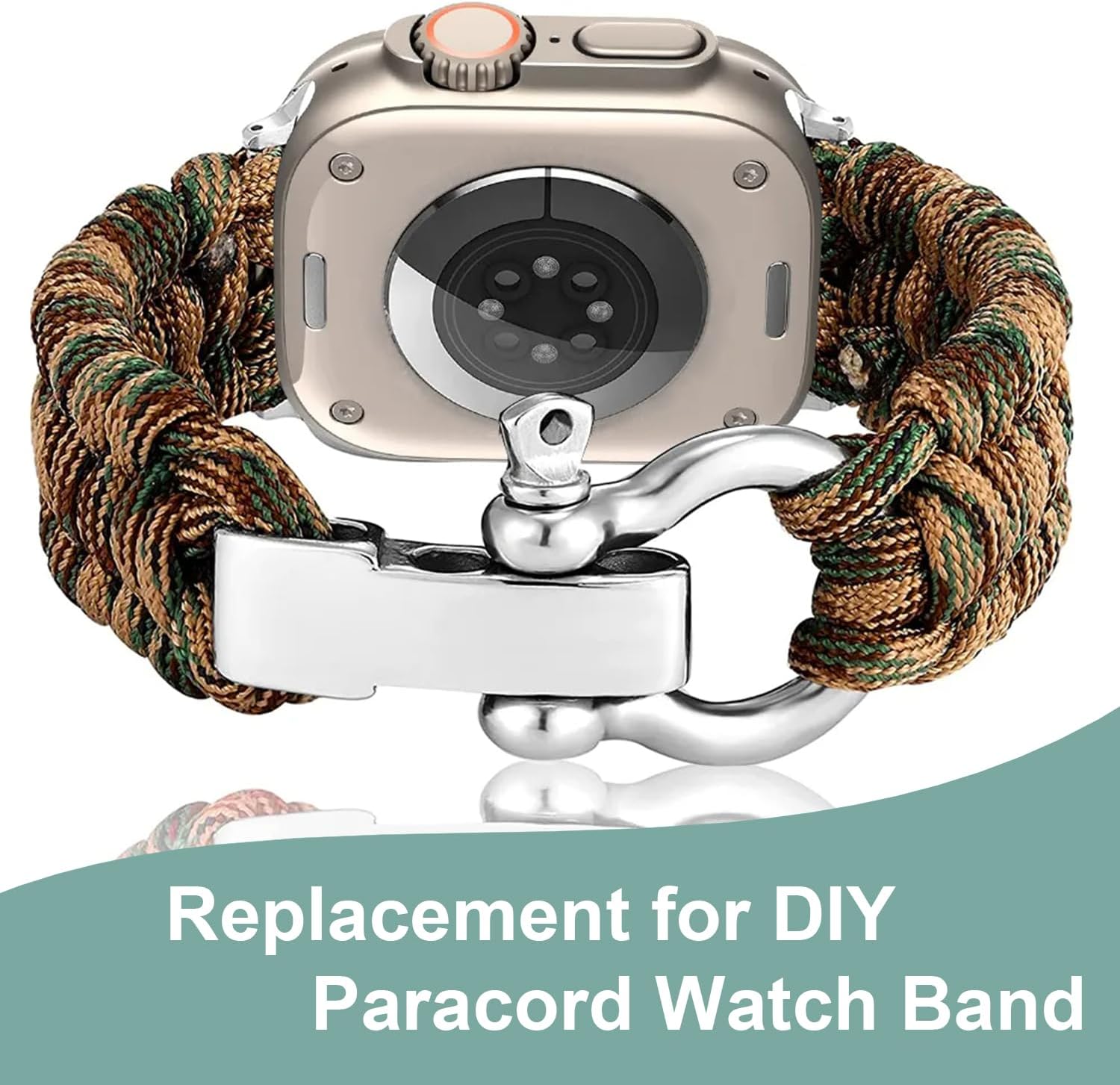 CooBigo Paracord Bracelet Shackle Buckle, Metal Survival Bracelet Bow Anchor + D Ring Shackle Clasp Adjustable Screw Pin M5 - Image 5