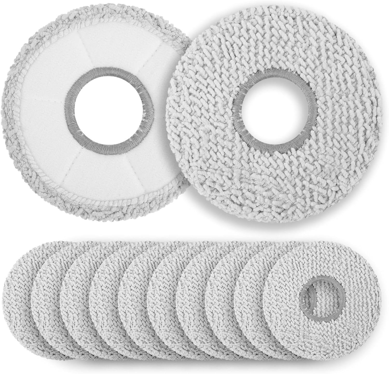 12 Pack Mop Pads Replacement for ECOVACS DEEBOT X5 PRO Omni Robot Vacuum Cleaner, X5 Pro Omni Mop Pads Washable Microfiber Pads - Image 1
