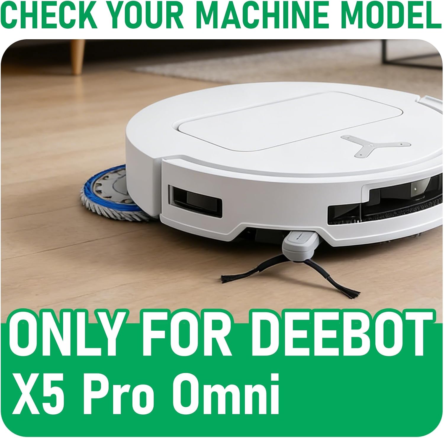 12 Pack Mop Pads Replacement for ECOVACS DEEBOT X5 PRO Omni Robot Vacuum Cleaner, X5 Pro Omni Mop Pads Washable Microfiber Pads - Image 2