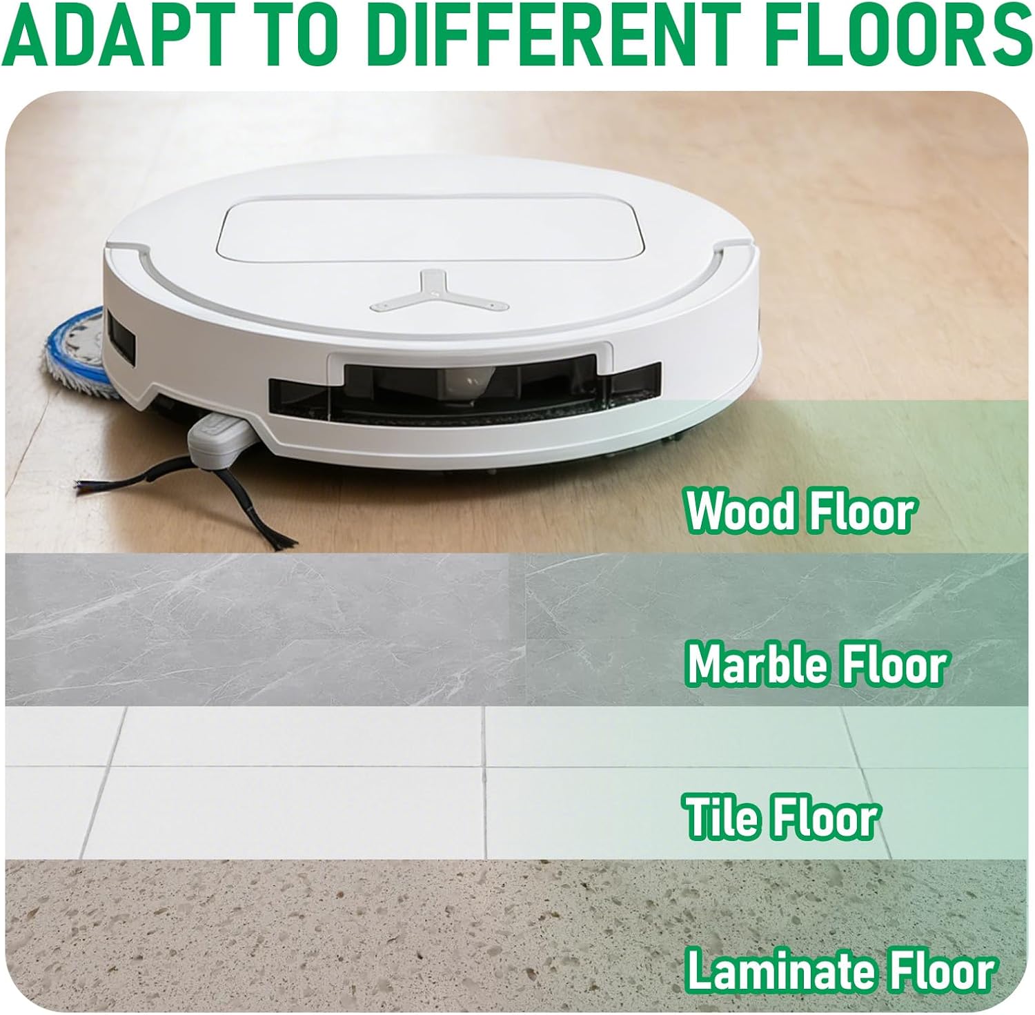 12 Pack Mop Pads Replacement for ECOVACS DEEBOT X5 PRO Omni Robot Vacuum Cleaner, X5 Pro Omni Mop Pads Washable Microfiber Pads - Image 4