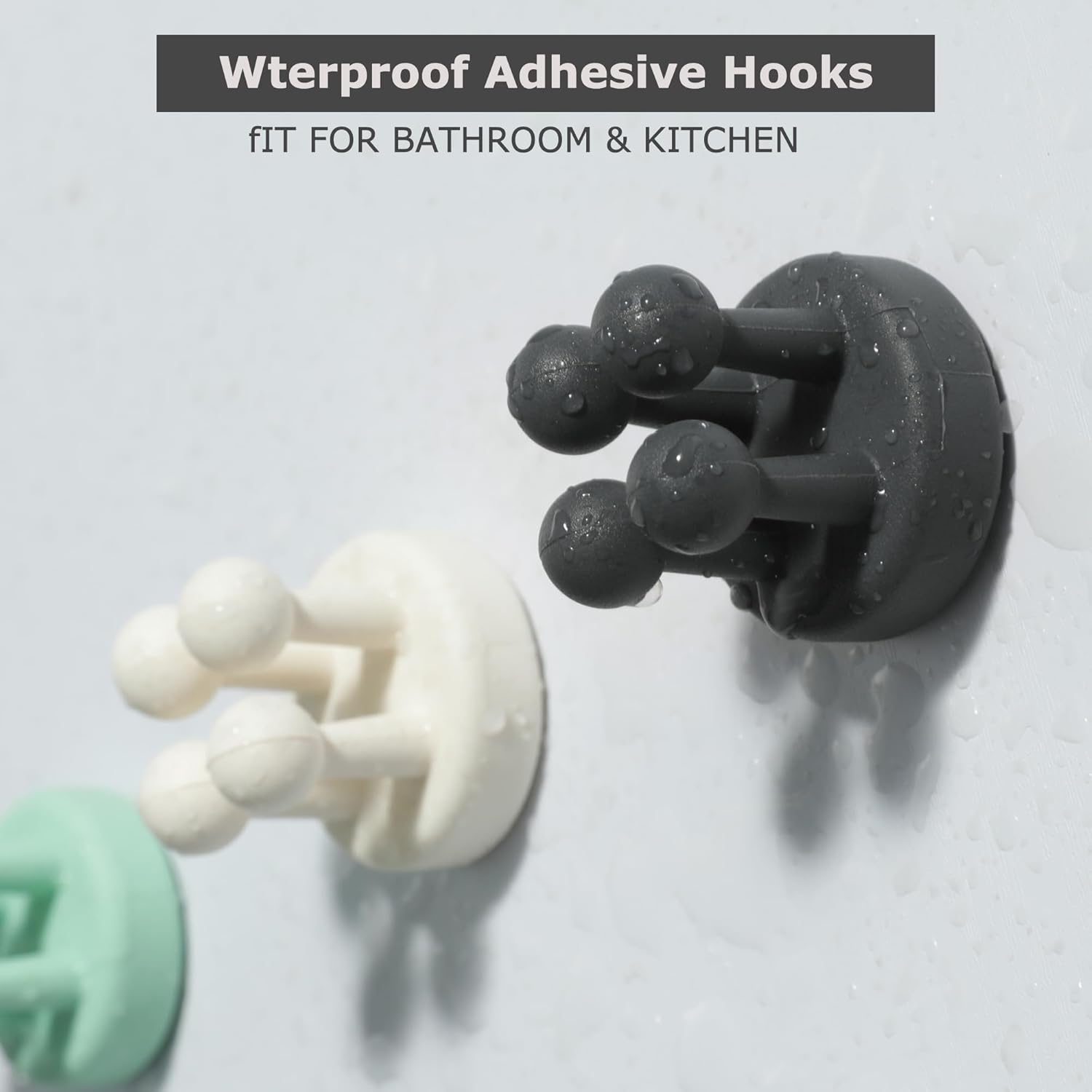 4 pcs Silicone Toothbrh Holder Multi-Function Hook Waterproof self Adhesive Single Toothbrh Hook Plug Holder for Wall for Hanging Bathroom Kitchen Living Room Office - Image 6