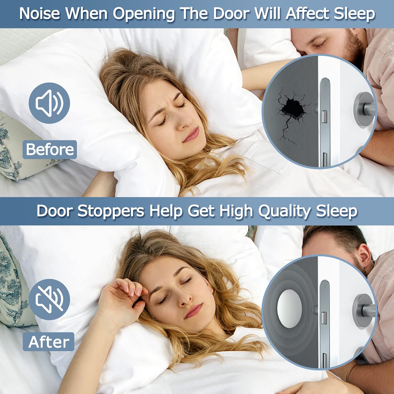 Door Stoppers Wall Protector Buffer Guard Doorknob Door Handle Bumper Self Adhesive Silencer Soft Rubber Crash Pad for Home Office - Image 5