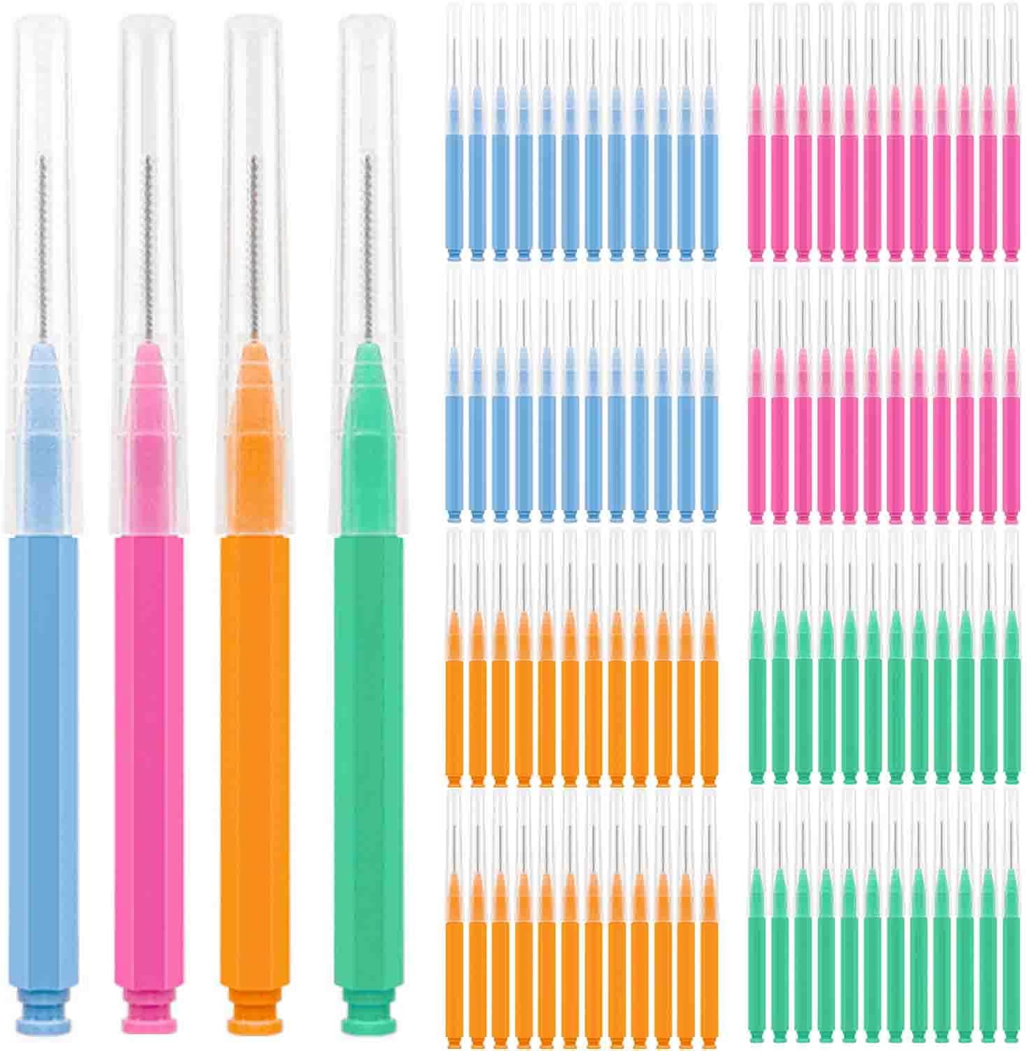 100pcs Interdental Brhes Dental Cleaning Tools Tooth Floss Picks Oral Hygiene Toothpicks - Image 1