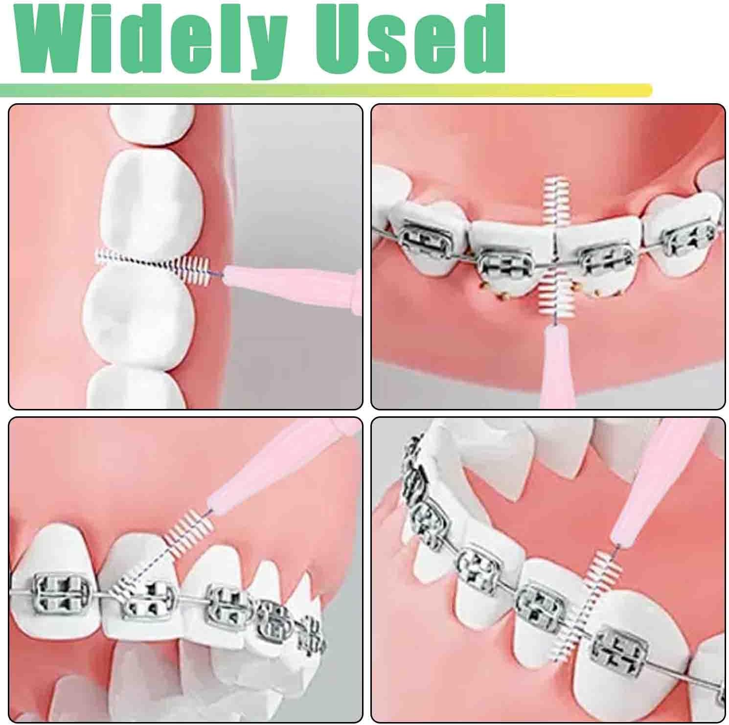 100pcs Interdental Brhes Dental Cleaning Tools Tooth Floss Picks Oral Hygiene Toothpicks - Image 3