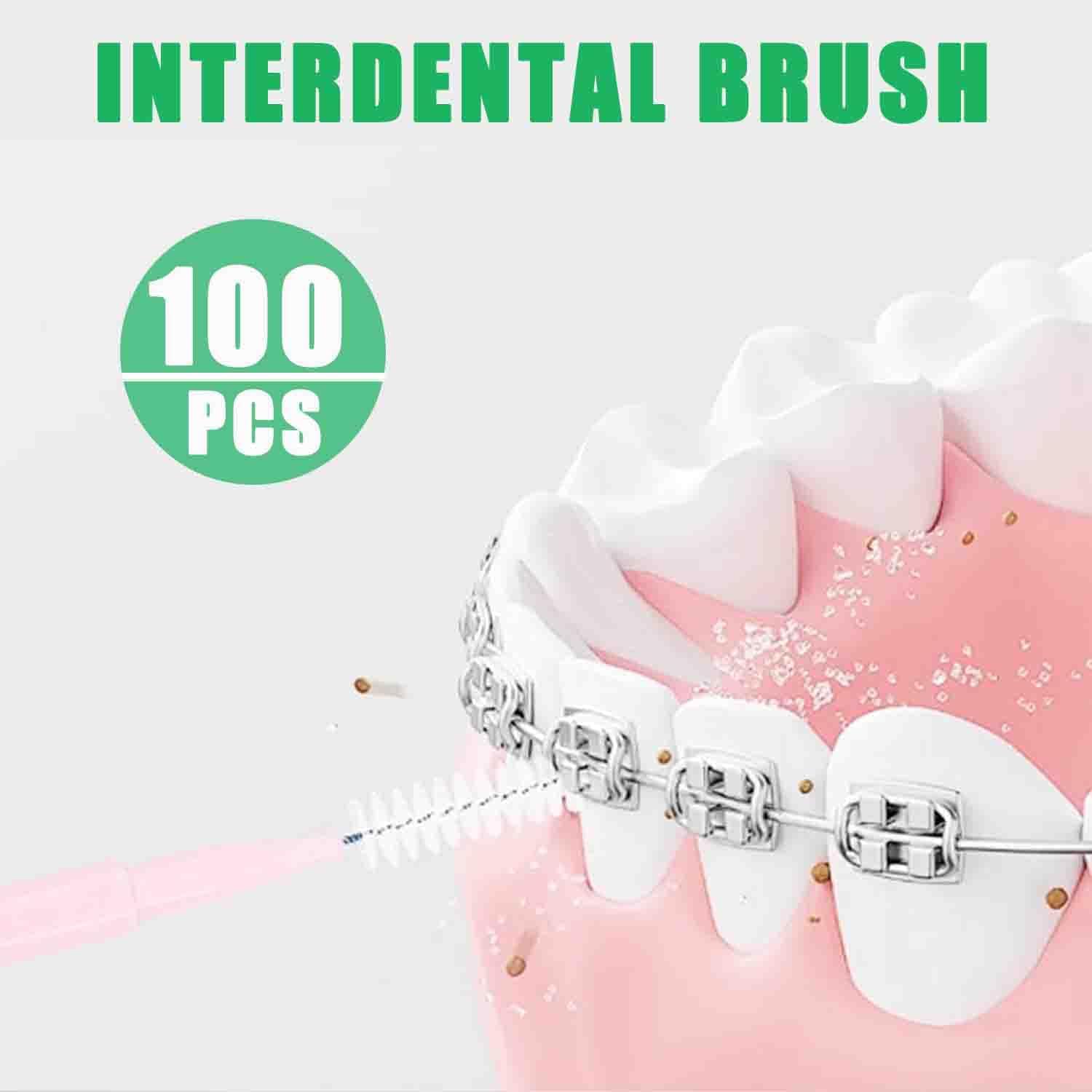 100pcs Interdental Brhes Dental Cleaning Tools Tooth Floss Picks Oral Hygiene Toothpicks - Image 7