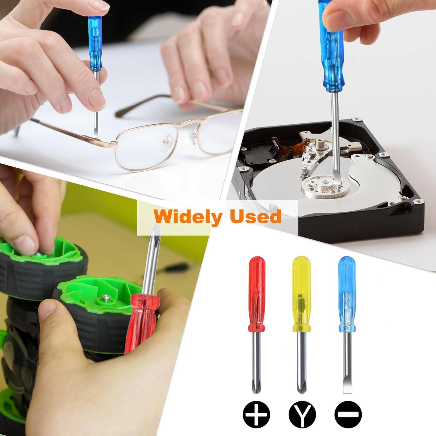 Bulk Pack Mini Screwdriver Keychain Set – 24 Sets of Handy 3-Piece Screwdrivers in a Snap-Closure Pouch with Hook, Perfect for Men, Tool Party Favors, Christmas Gifts, and Birthday Presents - Image 6