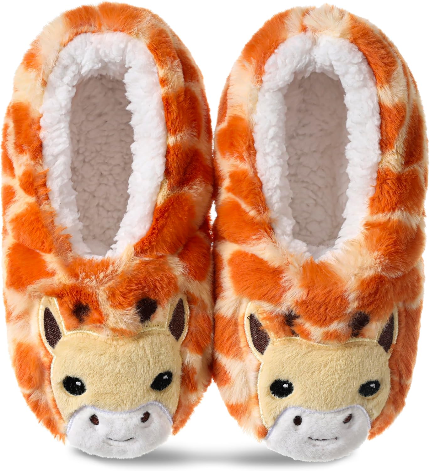 Cute Animal Slipper Socks with Grips for Women Indoor Non-Slip Warm Fuzzy Cozy Hoe Sock - Image 1