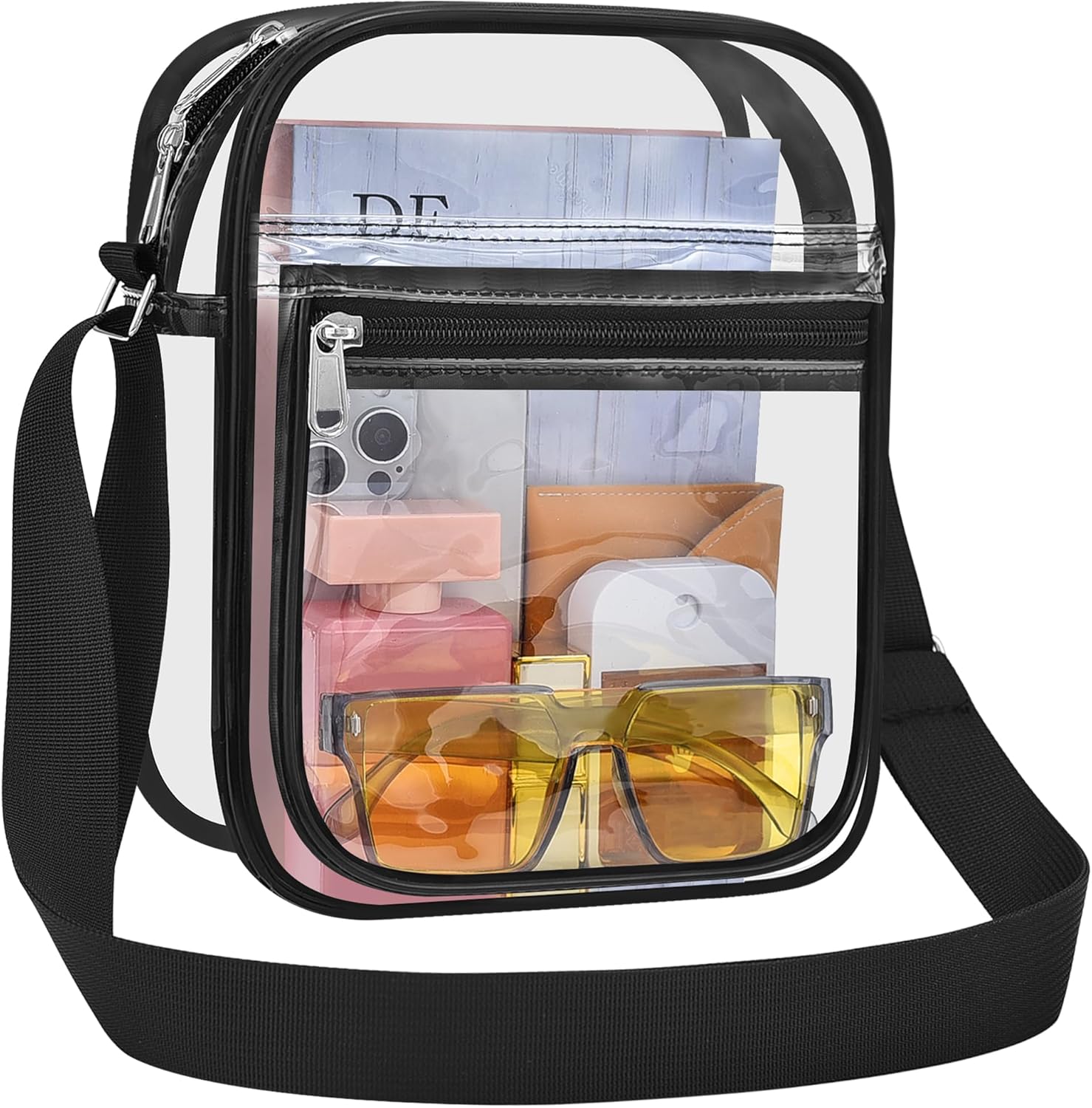 Clear Bag for Stadium Events Clear Messenger Bag for Men and Women - Image 1
