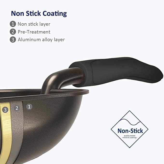 Cat Litter Scoop, Non-Stick Plated Aluminum Alloy Sifter, Kitty Durable Metal Scooper, Deep Shovel, Long Handle, Kitten Pooper Lifter, Size Medium, Coated Black Body with Black Handle - Image 2