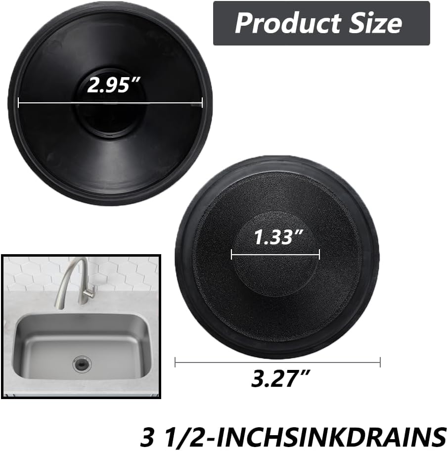 Sink Stopper Exact Replacement for InSinkErator STP-PL/STPPL for Kitchen Drain Stopper and Garbage Disposal Plug, Compatible with Standard 3-1/2