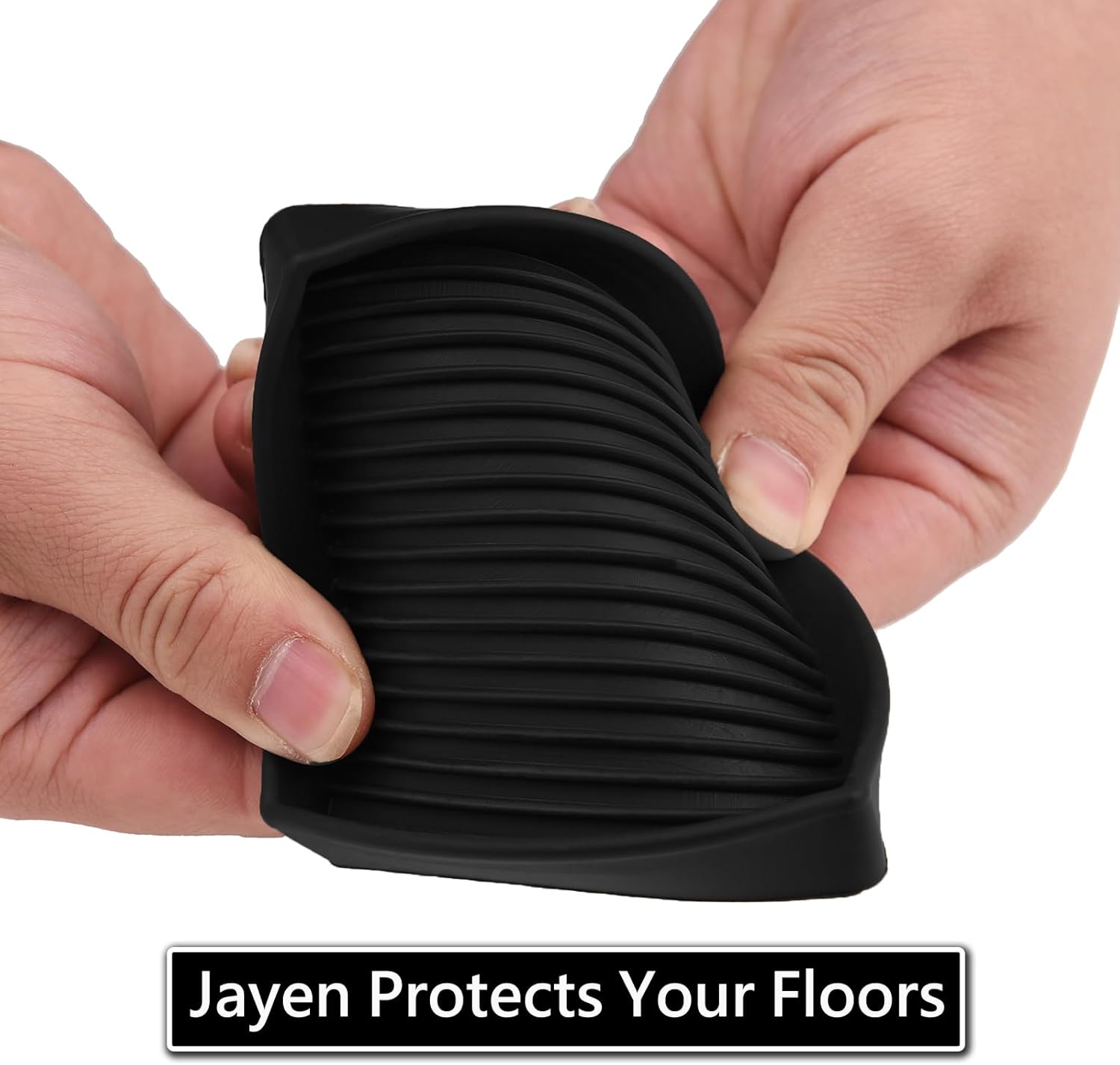 2x2 Square Rubber Furniture Caster Cups, Anti-Sliding Furniture Pads Bed Stopper Floor Protectors with Grip - Protect Any Flooring - Image 7
