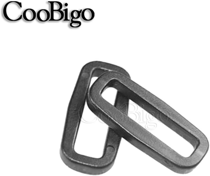 CooBigo Strap Loops Looploc Buckles Rectangle Rings Plastic Black Backpack Straps Webbing Bag Parts - Image 5